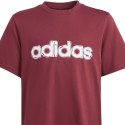 Koszulka dla dzieci adidas Table Tee Folded Graphic bordowa IM8327