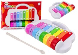Cymbałki Tęczowe Instrument Dla Dzieci Edukacyjny Interaktywny Kolorowe