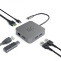 Hub USB 6w1 Green Cell USB-C AK61 GREEN CELL