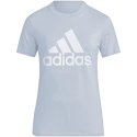 Koszulka damska adidas Loungewear Essentials Logo Tee jasnoniebieska IR5408