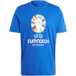 Koszulka męska adidas Euro24 niebieska IT9293