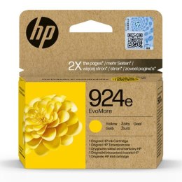 HP oryginalny ink EvoMore 4K0U9NE#CE1, HP 924e, yellow, 800s