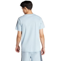 Koszulka męska adidas Essentials Single Jersey 3-Stripes Tee błękitna IS1332