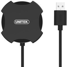 Unitek Y-2178 hub 4x USB 2.0 micro czarny UNITEK