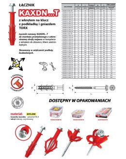 KOŁEK RAMOWY WSZECHSTRONNY KAXDN 12*160MM NYLON