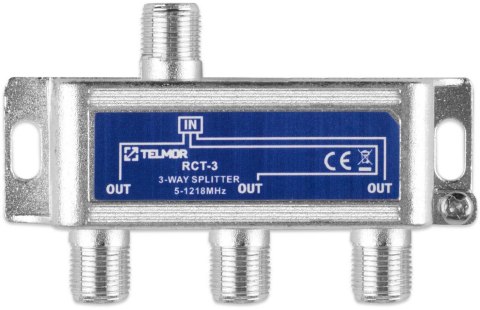 Rozgałęźnik TELMOR RCT-3B Splitter 3X 1.2G TELMOR