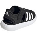 Sandały dla dzieci adidas Closed-Toe Summer Water czarno-białe GW0391