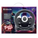 Kierownica Defender TURBO PRO, 10przycisk, USB, czarny, z pedałami, PS3,PS4,PC,Xbox One,Xbox Series X/S,Nintendo Switc