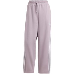 Spodnie damskie adidas Essentials 3-Stripes Open Hem Fleece różowe IR5387