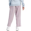 Spodnie damskie adidas Essentials 3-Stripes Open Hem Fleece różowe IR5387