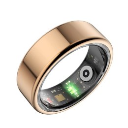 Smart RING złoty, pomiar ciśnienia, tętno, monitorowanie snu, 10