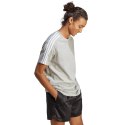 Koszulka męska adidas Essentials Single Jersey 3-Stripes szara IC9337