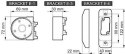 SATEL BEWAVE Uchwyt kulowy do czujek Outdoor Motion Detector - szary BRACKET E GY ABAX2 SATEL