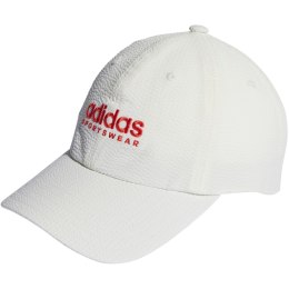 Czapka z daszkiem adidas Seersucker Dad biała IR7910