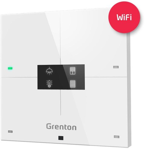 GRENTON - SMART PANEL 4B, OLED, TF-bus, BIAŁY WiFi (2.0) GRENTON