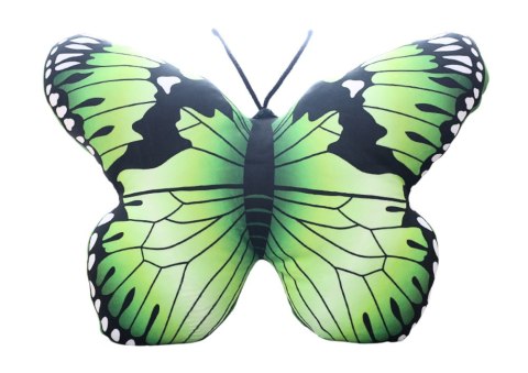 Maskotka Pluszowy Motyl Zielony Poduszka 40 x 30 cm