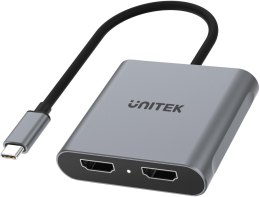 Unitek V1404B Adapter USB-C na 2x HDMI 4K MST UNITEK