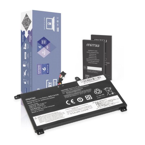 Bateria Mitsu do Lenovo ThinkPad T570, T580, P51s, P52s - wewnętrzna