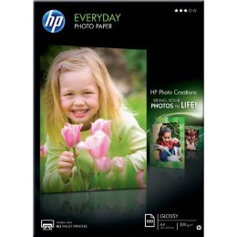 HP Everyday Glossy Photo P, uszkodzone opakowanie, Q2510A, foto papier, połysk, biały, A4, 200 g/m2, 100 szt., atrament