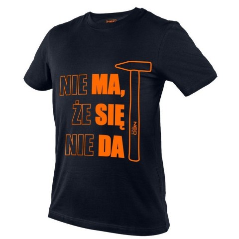 T-SHIRT Z NADRUKIEM MA SIĘ DA ROZMIAR XL