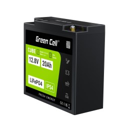 Green Cell CUBE akumulator LiFePO4 20Ah 12.8V 256Wh Litowo-Żelazowo-Fosforanowy do Traktorka, Kosiarki, Pojazdów elektrycznych