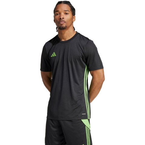 Koszulka męska adidas Tabela 23 Jersey czarno-limonkowa JI8825