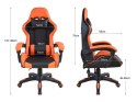 Ergonomiczny fotel gamingowy Racing Supreme Pro, czarno-poma