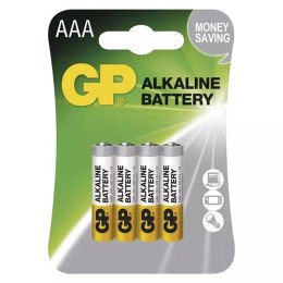 Bateria alkaliczna, AAA (LR03), AAA, 1.5V, GP, blistr, 4-pack, Alkaline