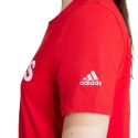 Koszulka damska adidas Loungewear Essentials Slim Logo Tee czerwona IY9189