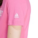 Koszulka damska adidas Loungewear Essentials Slim Logo Tee różowa IY9191