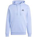 Bluza męska adidas Essentials Fleece Hoodie jasnoniebieska IZ4761