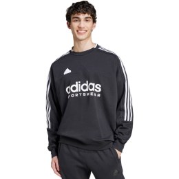 Bluza męska adidas House of Tiro Fleece czarno-biała IW0172