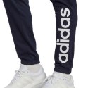 Spodnie męskie adidas Essentials Single Jersey Tapered Elasticized Cuff Logo granatowe IC0056