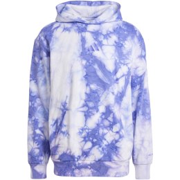 Bluza męska adidas ALL SZN Fleece Washed Hoodie niebiesko-biała IY6591