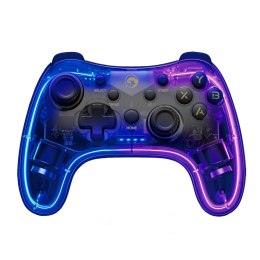 Gamepad Marvo GHOST 40, bezprzewodowy, 17przycisk, przezroczysty