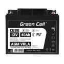 Green Cell Cube AGM VRLA IP54 12V 40Ah bezobsługowy akumulator do kosiarki skutera łodzi wózka inwalidzkiego