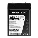 Green Cell Cube AGM VRLA IP54 6V 4.5Ah bezobsługowy akumulator do systemu alarmowego kasy fiskalnej zabawki