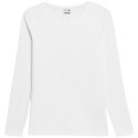 Koszulka damska Longsleeve 4F F376 biała 4FWMM00TLONF376 10S