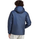 Kurtka męska adidas Essentials 3-Stripes Insulated Hooded granatowa IS1278