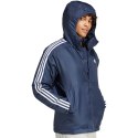 Kurtka męska adidas Essentials 3-Stripes Insulated Hooded granatowa IS1278