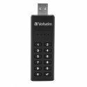 Verbatim USB flash disk, USB 3.0, 64GB, Keypad Secure, czarny, 49428, 256bitowe szyfrowanie AES, LED złącze USB A