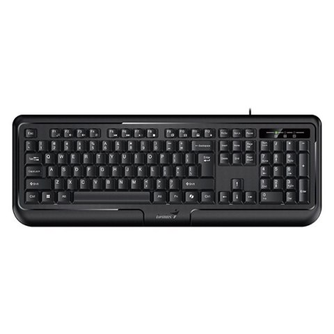 Genius KB-118 II COPILOT, klawiatura CZ/SK, klasyczna, wodoodporny rodzaj przewodowa (USB), czarna