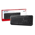 Genius KB-118 II COPILOT, klawiatura CZ/SK, klasyczna, wodoodporny rodzaj przewodowa (USB), czarna