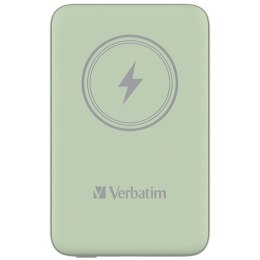 Power bank Verbatim 32246, 10 000mAh z ładowaniem bezprzewodow, 5V,, zielony