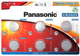 Bateria CR2025 PANASONIC (blister 6 szt.) PANASONIC