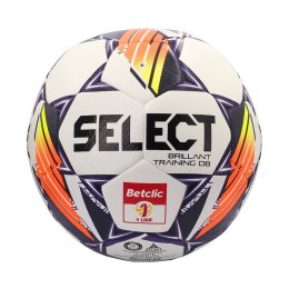 Piłka nożna Select Brillant Training DB Betclic 1 Liga v24 biało-pomarańczowo-fioletowa 18763