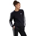 Bluza damska adidas Essentials 3-Stripes Fleece czarna HZ5744