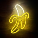 Neon LED Light BANANA white yellow Bat + USB FLNE10 Forever Light