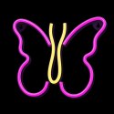 Neon LED Light BUTTERFLY pink NNE03 Neolia