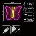 Neon LED Light BUTTERFLY pink NNE03 Neolia